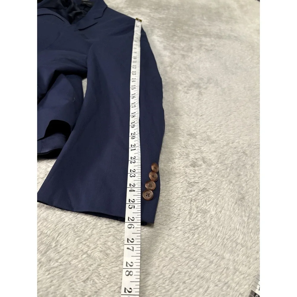 Lauren Ralph Lauren Men's Blue Slim Fit Wool Blazer Size 44R Black‎ Label